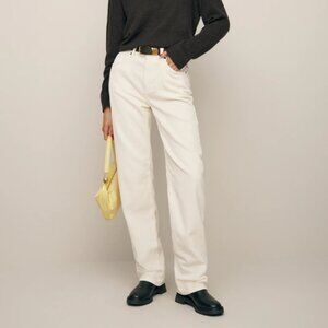 Reformation Val 90s Mid Rise Straight Corduroy Pants